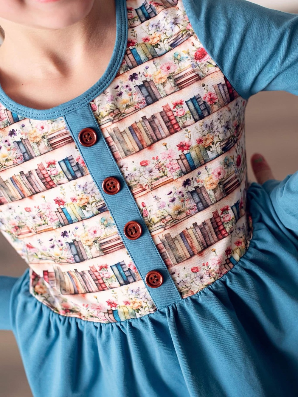 NEW Girls Boutique Book Lover Library Top- Size 16